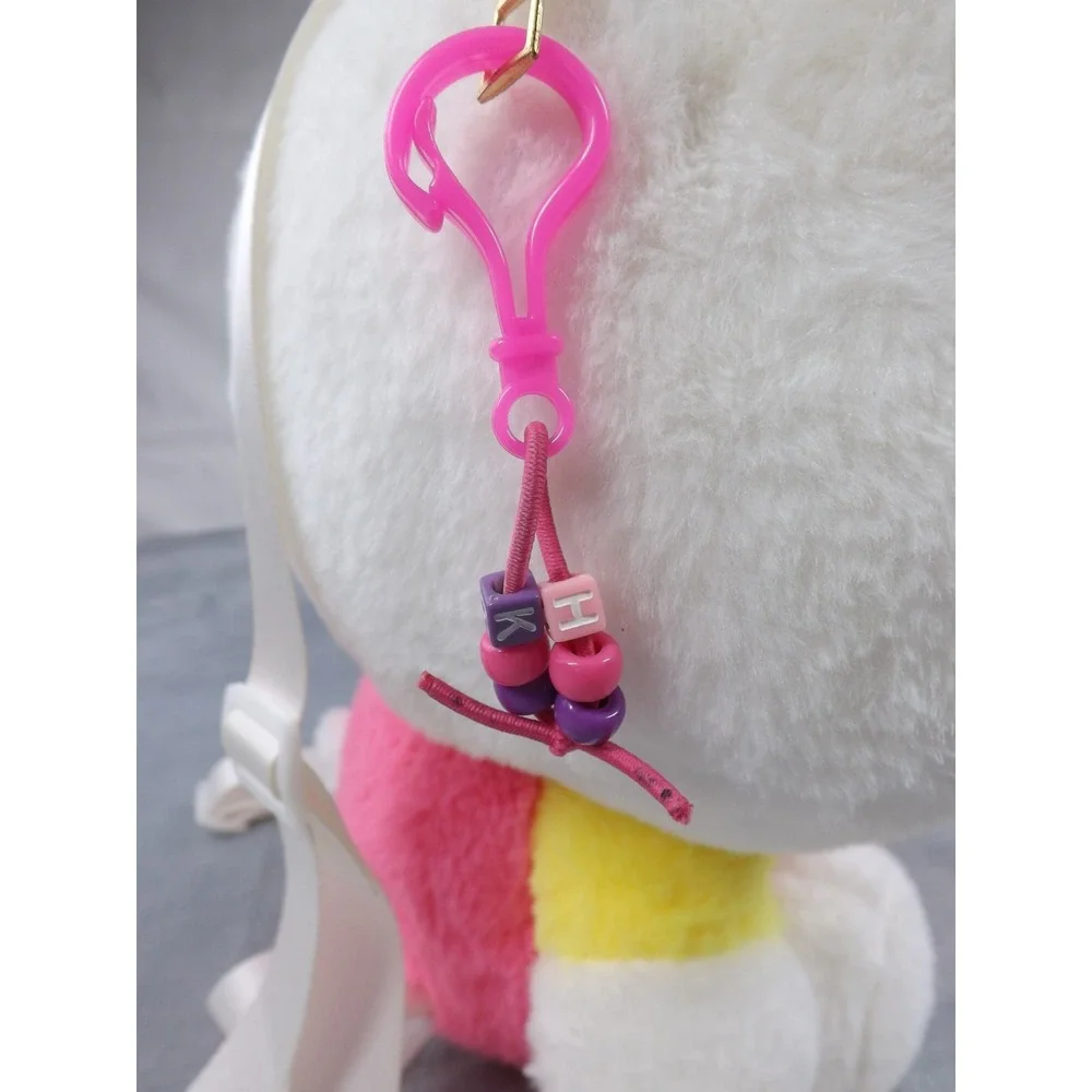Hello Kitty Plush Backpack‎ Girls/Kids Multi Color Large Zippered Pocket Charm